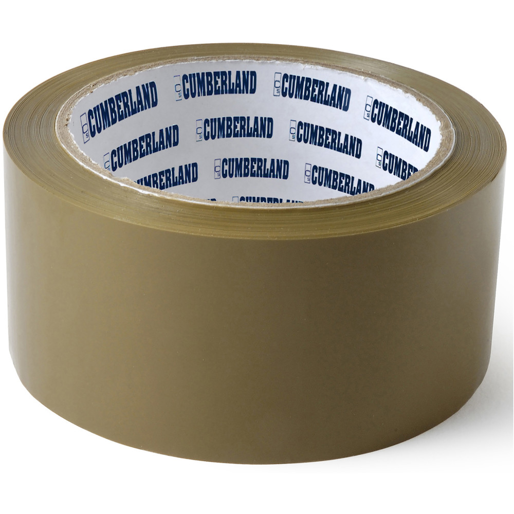 Cumberland Packaging Tape 45 Micron 48mmx75m Brown Pack Of 6