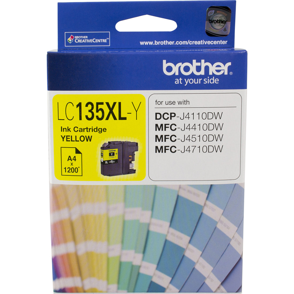 Brother LC-135XLY Ink Cartridge High Yield Yellow