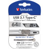 Verbatim USB-C Smart Phone/Tablet Dual USB Drive 3.1 32GB Black