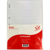 Stat Notepad A4 8mm Ruled 55gsm White 7 Hole Punched 50 Sheets