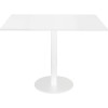 Rapidline Square Meeting Table 900W X 900D x 755mmH White Top White Base