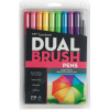 Tombow Dual Brush Pens Bright Set of 10