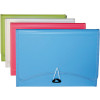 Stat A4 Expanding File with Side Pocket Assorted Colours