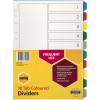 Marbig Plastic Indices & Dividers A4 10 Tab Multi Colour