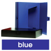 Marbig Polypropylene Box File With Button A4 With 60mm Depth Blue