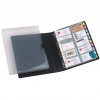 Marbig Business Card Book Case 4D Ring Binder 500 Card Capacity Black