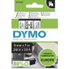 Dymo D1 Label Cassette Tape 9mmx7m Black on White