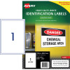 Avery Identification Laser Heavy Duty White L7067 199.6 x 289.1mm 1UP 25 Labels