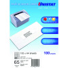 Unistat Laser Copier & Inkjet Labels 38.1x21.2mm 65UP 6500 Labels 100 Sheets