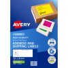 Avery High Visibility Shipping Laser Fluoro Green L7163FG 99.1x38.1mm 14UP 350 Labels