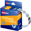 Avery Removable Dispenser Labels 14mm Round Silver Pack Of 500