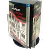 Deflecto Brochure Holder A4 Counter Top Rotating Black