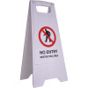 Cleanlink A-Frame Safety Sign No Entry Restricted Area 320x310x650mm White