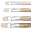 Jasart Hog Bristle Series 579 Flat Brushes Size 12 Pack Of 12