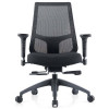 Inspire Executive Chair High Mesh Back With Arms Black Fabric Seat