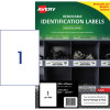 Avery Identification Removable Heavy Duty Laser White L4775 208x295mm 1UP 20 Labels