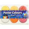 Zart Poster Colours Paint Assorted Warm Colours Pack of 6