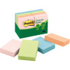 POST-IT 653RP8AP GREENER NOTES Pastel Colours 36x48mm 100% Recycled Pack of 6