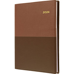Collins Vanessa Diary A6 Day To Page Brown