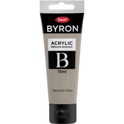 Jasart Byron Acrylic Paint 75ml Neutral Grey