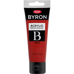 Jasart Byron Acrylic Paint 75ml Warm Red