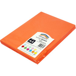 Rainbow System Board A4 150 gsm Orange 100 Sheets