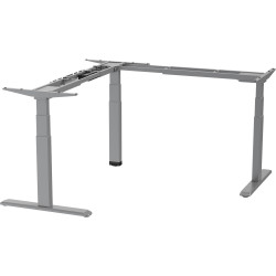 Ergovida Corner Electric  Sit-Stand Desk Frame Only  1700/1800W x 700D Grey