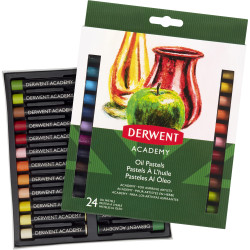 Derwent Acrylic Oil Pastels Assorted Colours Pack 24