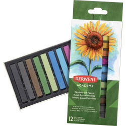 Derwent Acrylic Soft Pastels Pack 12 Assorted Colours Pack 12