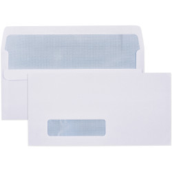 Cumberland Window Face Envelope DLX Self Seal Secretive White Box Of 500