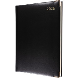Debden Manager Classic Diary 190x260mm Vertical Week To Vie Black