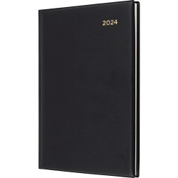 Collins Belmont Desk Diary A5 2 Days To Page Black