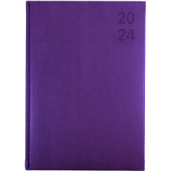 Debden Silhouette Diary A4 Day To Page Purple
