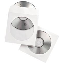 Fellowes CD Envelopes With Clear Window Pack of 100