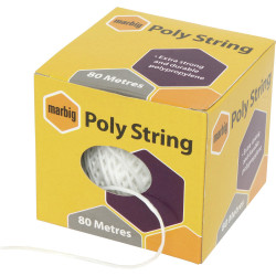 Marbig Poly String 80 Metres White