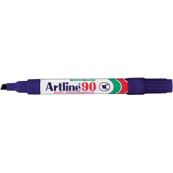 Artline 90 Permanent Marker Chisel 2-5mm Blue