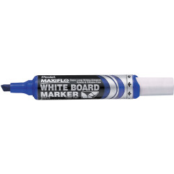Pentel MWL6 Maxiflo Whiteboard Marker Chisel 3-7.0mm Pump It Blue