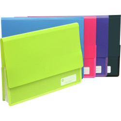 Marbig Polypick Document Wallet A4 Heavy Duty 45mm Lime