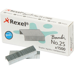Rexel No. 25 Staples 25/4 Box Of 1500