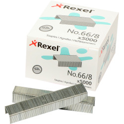 Rexel No.66 Staples Heavy Duty 66/8 Box Of 5000