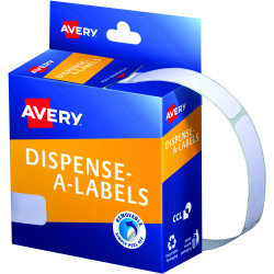 Avery Removable Dispenser Labels 13x49mm Rectangle White Pack of 550