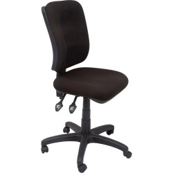 Rapidline EG400 Ergonomic Chair Square Back 3 Lever Black