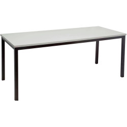 Rapidline Steel Frame Table 1800W x 900D x 730mmH Grey Top Black Frame
