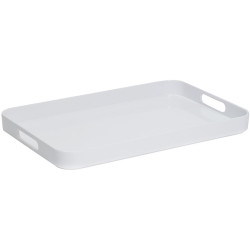 Connoisseur Melamine Tray with Side Handles White