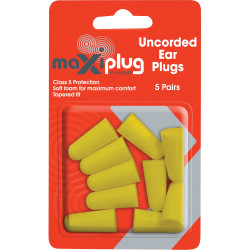 Maxisafe MaxiPlug Earplugs Disposable Uncorded 27dB Pack of 5