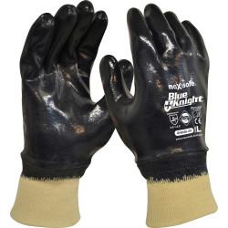 Maxisafe Nitrile Gloves Blue Knight Fully Coated Extra Large