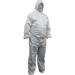Maxisafe Disposable Coveralls Polypropylene White 3X Large