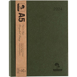Cumberland Earthcare Diary A5 Day To Page Green