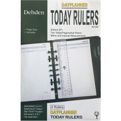 Debden Dayplanner Refill Today Ruler (2 Pack) 140x216mm Desk Edition
