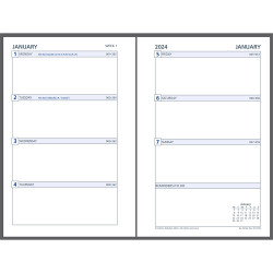 Debden Dayplanner Refill Pocket 80x120mm Dated Week To View